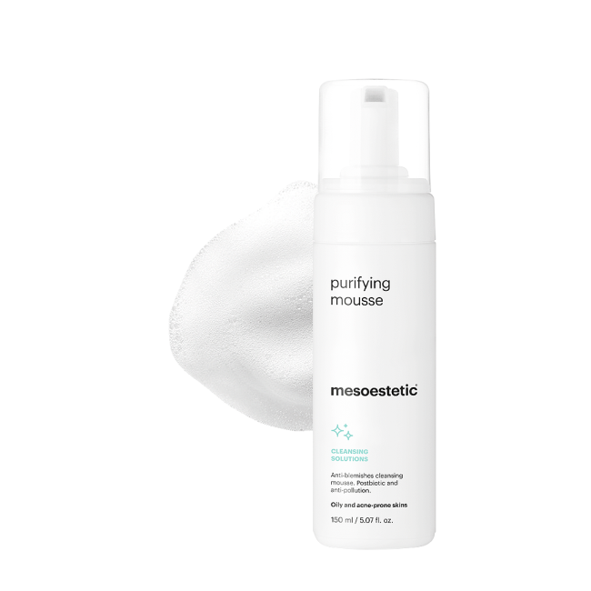 Purifying mousse facial foam cleanser
